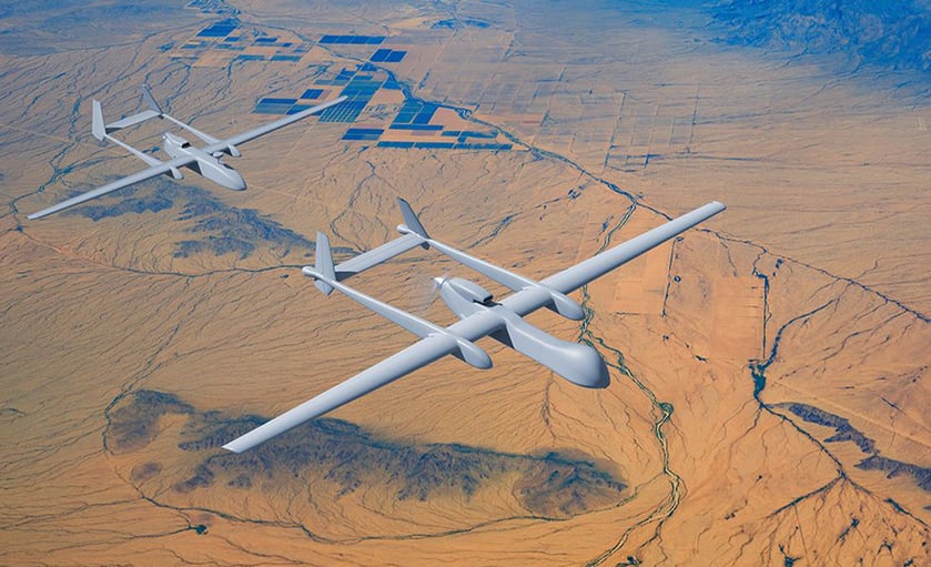 First Live Launch Of BriteCloud 218 Decoy From Airbus Target Drone